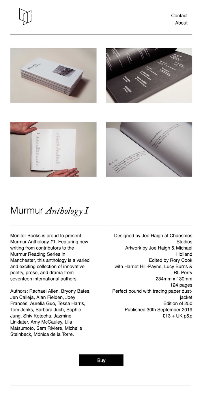 monitor 1.1 a screenshot of the monitor site in early 2020